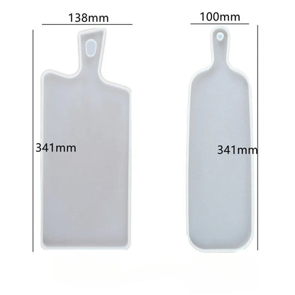 DIY Crystal Epoxy Resin Mold — Silicone Tray, Handle, Mirror & Swing Table Mold for Handmade Crafts