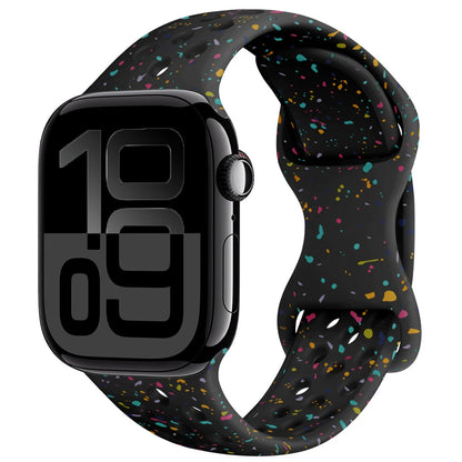 Silicone Apple Watch Strap - Breathable Wristband for Watch 11/10/9/8/7 Ultra 3/2 SE Series 49mm-41mm