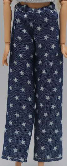 Barbie Doll Claus Outfit Set - 30cm 1/6 Scale T-Shirt & Elastic Pants Daily Wear Accessories