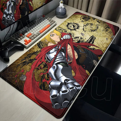Fullmetal Alchemist XXL Gaming Mouse Pad – Large Anti-Slip Keyboard Desk Mat for Home & Office
