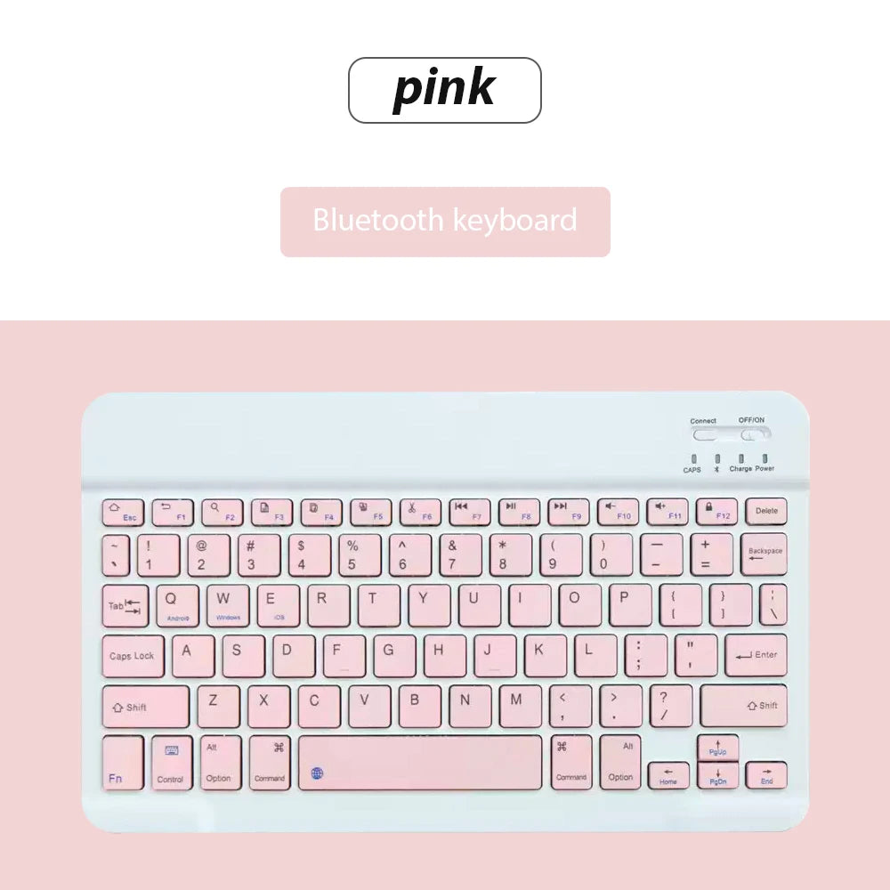 Mini Bluetooth Wireless Keyboard Set - Universal Phone Tablet iPad Keyboard and Mouse Accessories