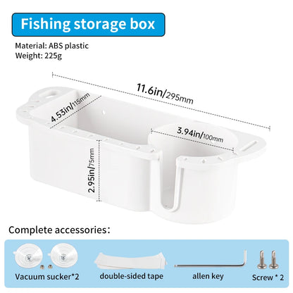 Marine Storage Caddy Box – Universal Boat Cup Holder, Phone & Drink Organizer for Yacht, Pontoon, & Fishing Cabin