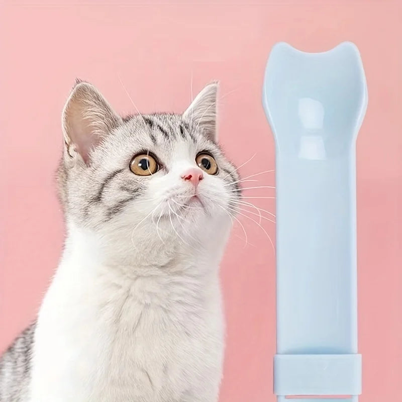 Cat Treat Squeeze Spoon - Lickable Wet Food Feeder Tool for Cats & Pet Feeding Supplies