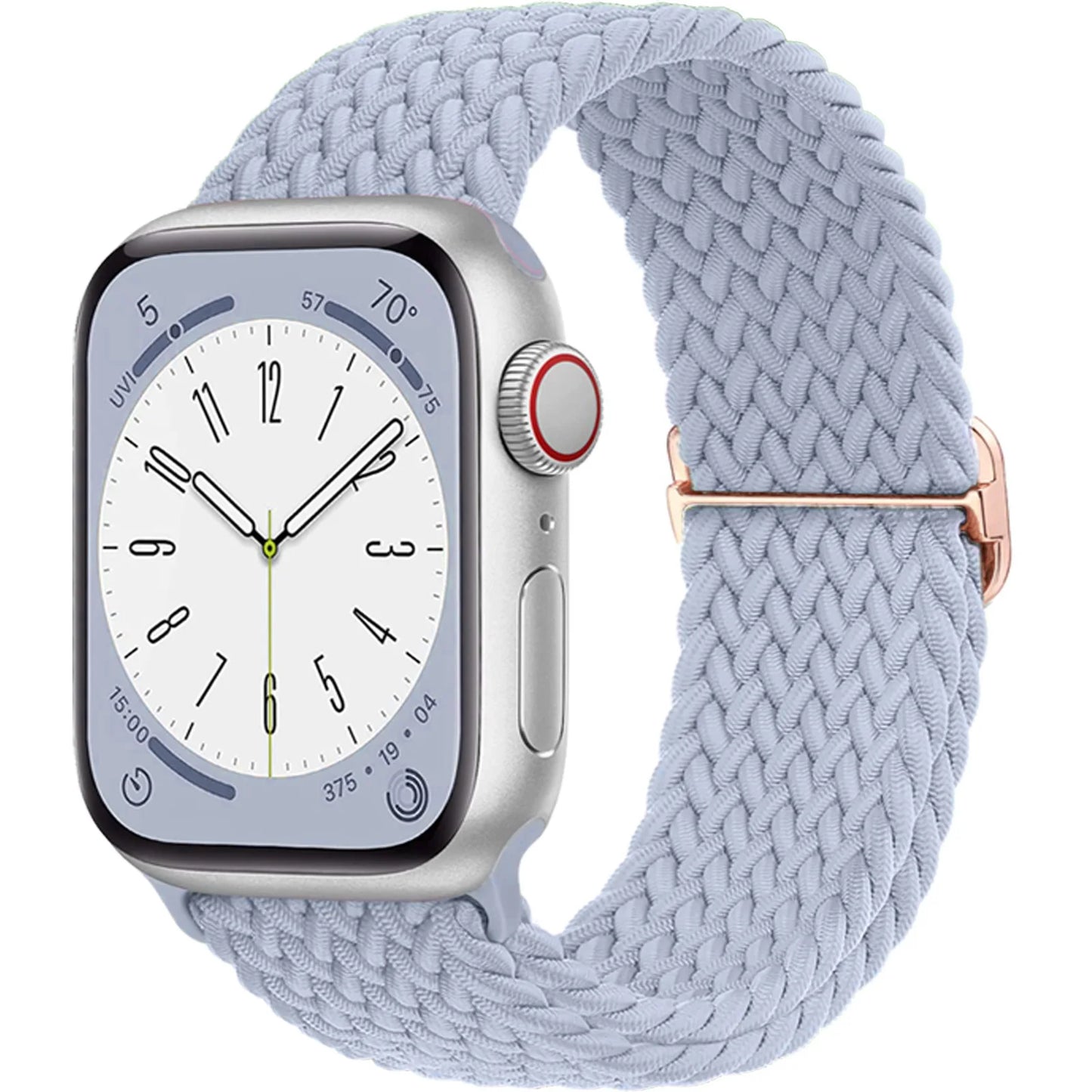 Braided Solo Loop Apple Watch Band – Stretch Nylon Bracelet Strap for Series SE, 6–11 & Ultra 2 (40mm–49mm) Adjustable Correa
