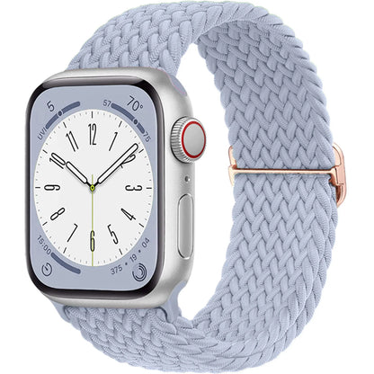 Braided Solo Loop Apple Watch Band – Stretch Nylon Bracelet Strap for Series SE, 6–11 & Ultra 2 (40mm–49mm) Adjustable Correa