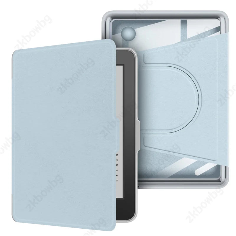 Transparent Acrylic Back Case for Kobo Clara & Clara Colour 6" – Magnetic Rotating eReader Cover