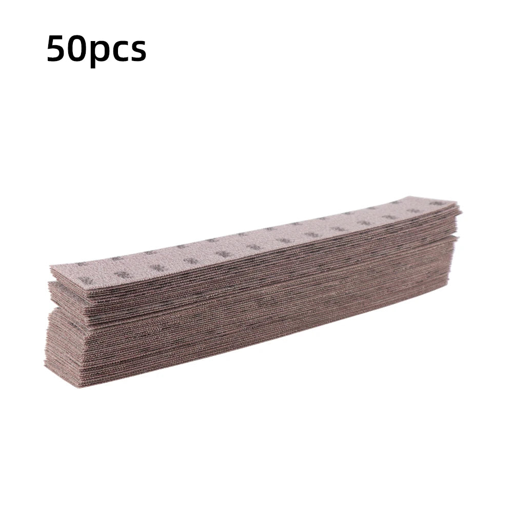 HIFESON Mesh Sandpaper Set 70x420mm Hook & Loop Vacuum Sanding Discs – 400x70mm Abrasive Sanding Block Pads for Wood & Metal