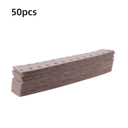 HIFESON Mesh Sandpaper Set 70x420mm Hook & Loop Vacuum Sanding Discs – 400x70mm Abrasive Sanding Block Pads for Wood & Metal