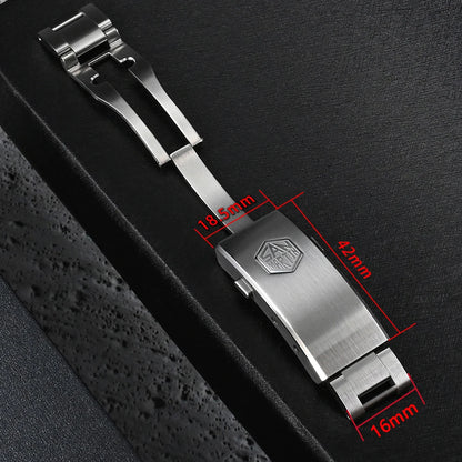 San Martin Fly Adjustable Clasp — 16mm Watch Bracelet Buckle Folding Clasp (Non-Universal)