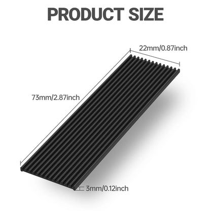 JEYI M.2 SSD Heatsink - Aluminum PS5 Radiator with Silicone Thermal Pad for NVMe NGFF M.2 2280 PCIe SSD