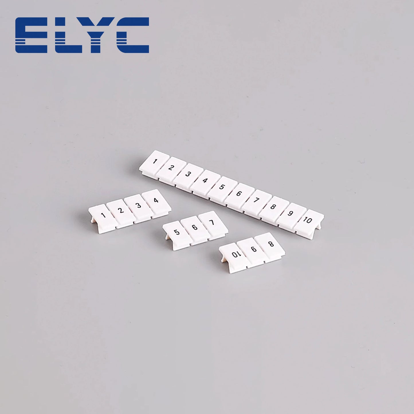100Pcs ZB6 UK DIN Rail Terminal Block Marker Strips – Blank Zack Label Accessories for UK2.5B UK5N PT4 ST4 UKK UKKB5 DIKD1.5