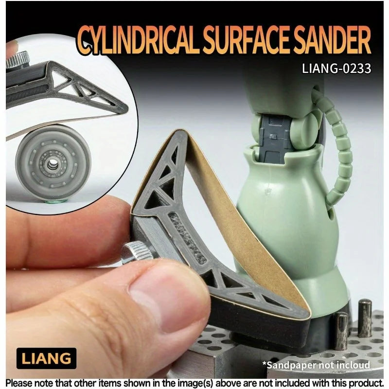 Precision Curved Grinding Tool Set - Durable Resin Polishing & Detail Finishing Accessories for Model Crafting