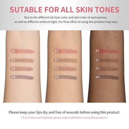 Peel Off Lip Stain Pencil - Matte Waterproof Long Lasting Smudge Proof Lip Liner Tattoo Makeup