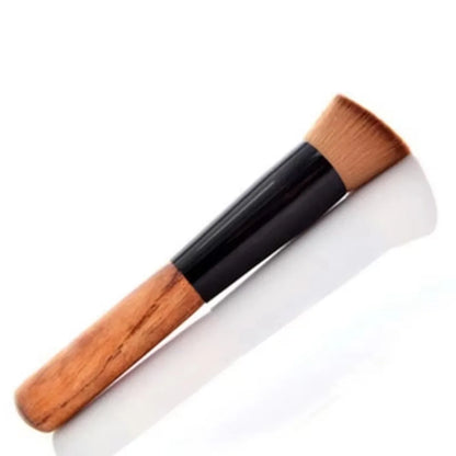 Professional Kabuki Makeup Brush – Flat Top Foundation & Blush Cosmetic Beauty Brush for Smooth Powder Application