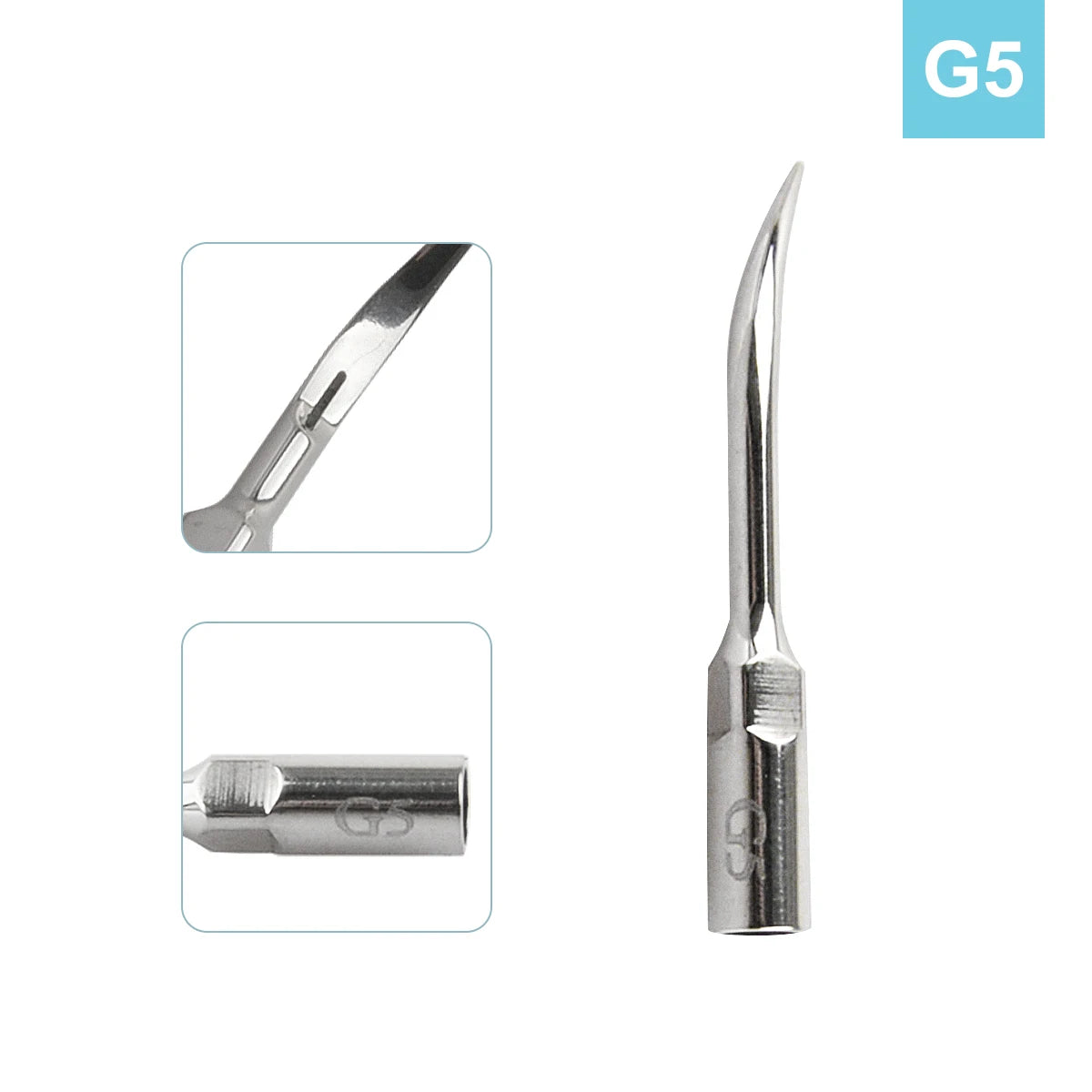 AZDENT 5pcs Dental Scaler Tips – Compatible with EMS, WOODPECKER, SATELEC, DTE, NSK Ultrasonic Scalers