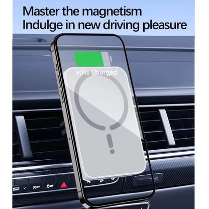 100W Magnetic Wireless Car Charger & Air Outlet Phone Holder — Fast Charging Station for iPhone 16/15/14/13/12 Pro Max