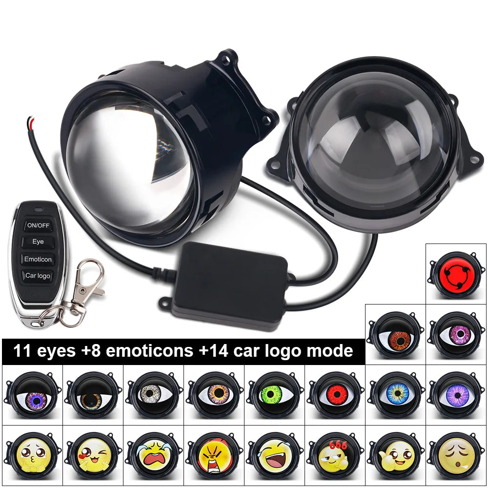 Dynamic LED Car Headlights - Devil Eye Eagle Eye Styling Lights for Car Decoration & Custom Accessories