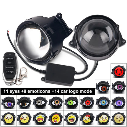 Dynamic LED Car Headlights - Devil Eye Eagle Eye Styling Lights for Car Decoration & Custom Accessories