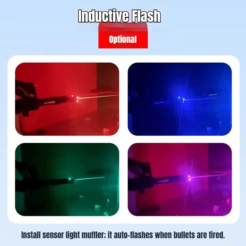 Jianfeng Gatling Soft Dart Blaster - Double Barrel Electric Rotary Launcher for Outdoor Shooting Games