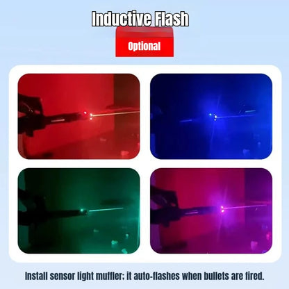 Jianfeng Gatling Soft Dart Blaster - Double Barrel Electric Rotary Launcher for Outdoor Shooting Games