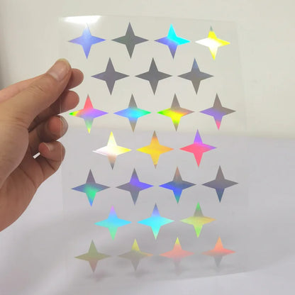 Self-Adhesive Laser Engraved Heart Decorative Paper Stickers