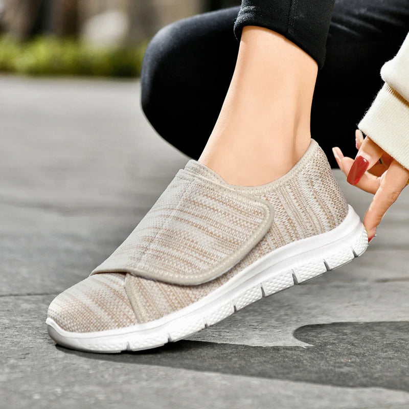 Orthopedic Wide Fit Casual Shoes – Soft Comfortable Walking Sneakers for Swollen Feet, Diabetic Support & Toe Correction (Men & Women, Big Size)