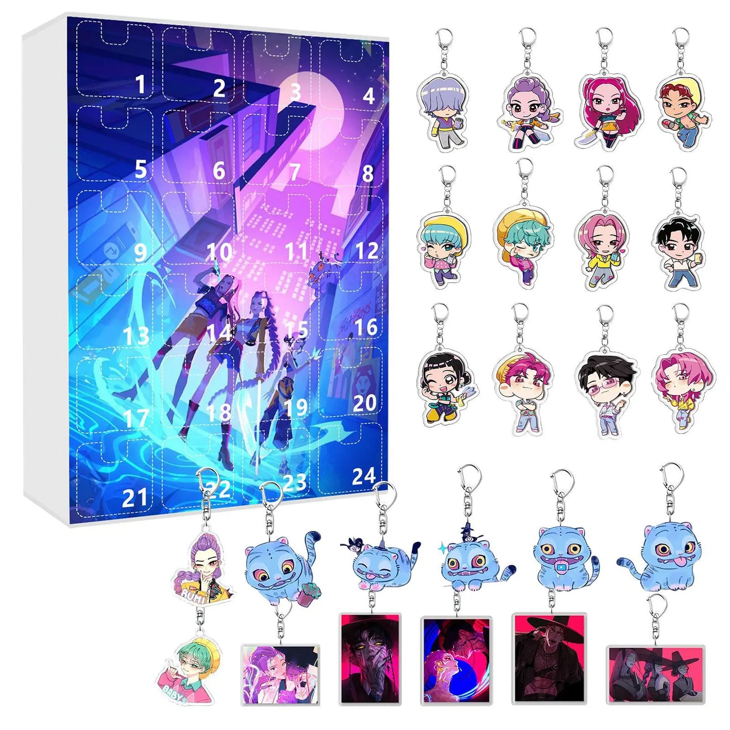 New Kpop Demon Hunters 24-Day Advent Calendar — Rumi, Mira, Zoey & Tiger Christmas Countdown Gift