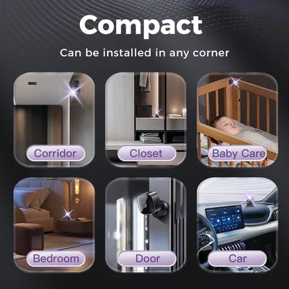 Lenovo 4K HD Rotating WiFi Mini Security Camera – Wireless Smart Home Surveillance with Night Vision