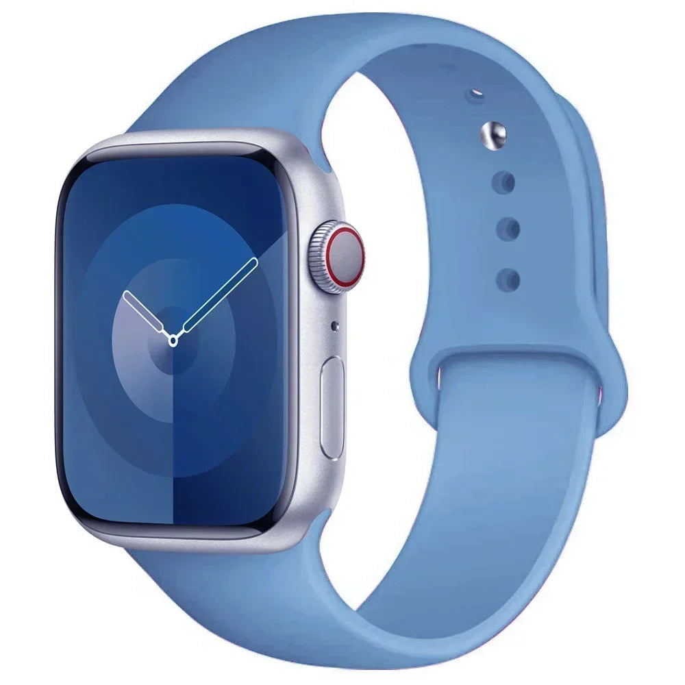 Silicone Sport Band for Apple Watch — Fits Ultra 2/3 & Series 11–SE (40–49mm)