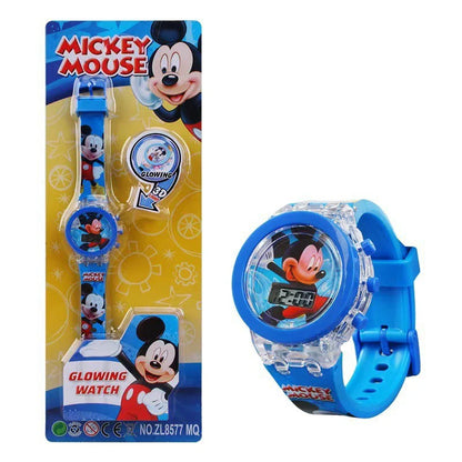Flash Frozen Mickey Kids Watch - Cartoon Digital Wristwatch for Girls and Boys School Gifts