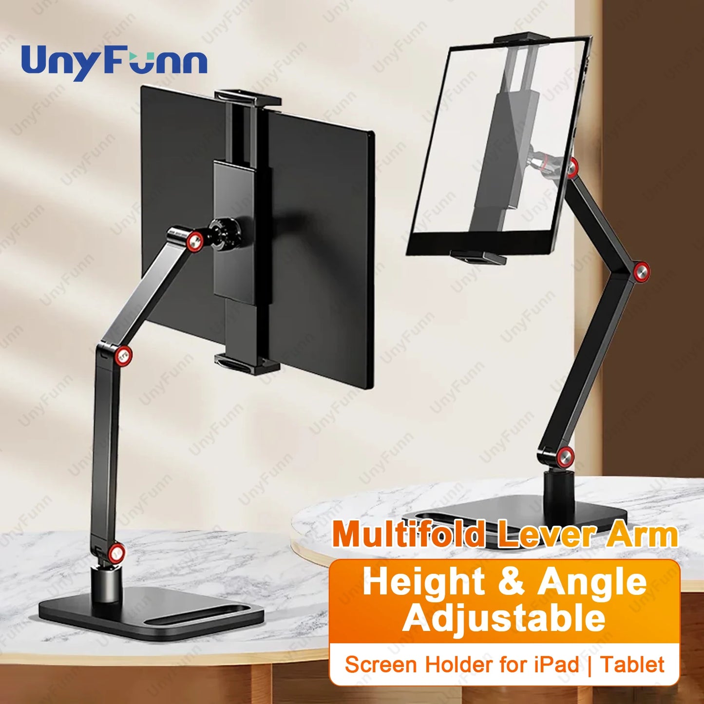 Portable Adjustable Monitor Clamp Stand – Expandable Laptop & Gaming Screen Mount for Vertical Display & Phone Support