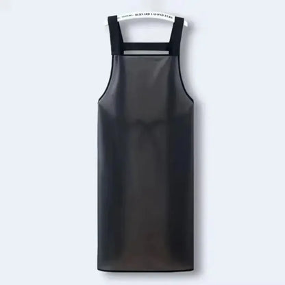 Waterproof PVC Kitchen Apron - Oil-Resistant, Dirt-Proof Cleaning and Household Work Apron in Black or Transparent Style