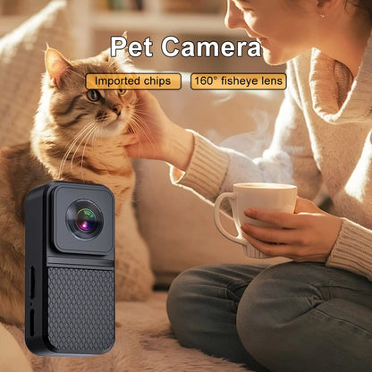 1080P HD Pet Collar Camera - Wireless No-WiFi Video Recorder for Dogs and Cats, Portable Pet Camera Gift