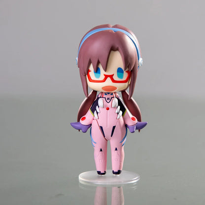 Evangelion Anime Figure Set – Ayanami Rei, Asuka & Shinji Collectible Figurines for Car Decoration & Kids Gift