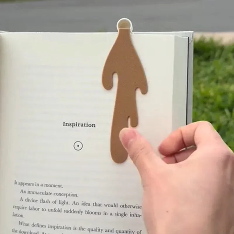 Cute Spilled Coffee Bookmark – Funny Corner Marker for Books, Creative Reading Stationery & School Supplies