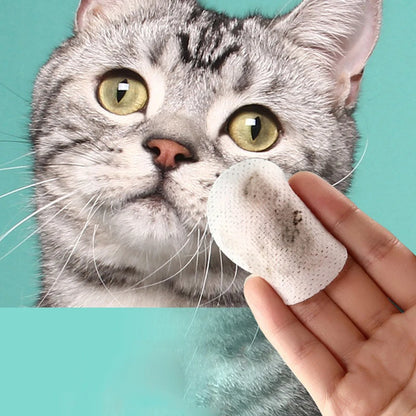 Pet Eye Wipes for Cats and Dogs - Tearmark Cleaning Wet Wipes, Gentle and Irritation-Free, 130 Canned Wipes