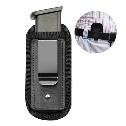 Nylon Magazine Pouch Holster for 9mm Pistols – Concealed Carry Mag Case with Clip for Glock 19/21, Beretta 92, Handgun Pouch