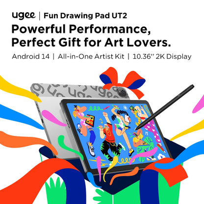 UGEE Battery-Free Stylus Pen - 8192 Pressure Level Digital Drawing Tablet Pen for Art & Design