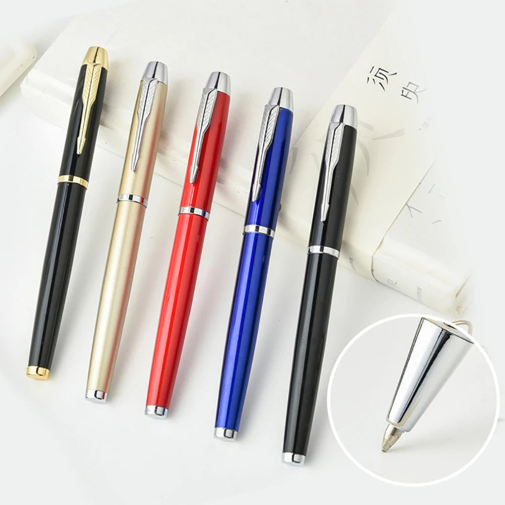 Luxury Stainless Steel Rollerball Signature Pen – Business & Office Ballpoint Pen for Students & School Supplies