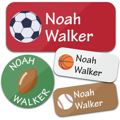 140PCS Custom Waterproof Name Stickers - Cartoon Personalized Labels for Clothes & Personal Items