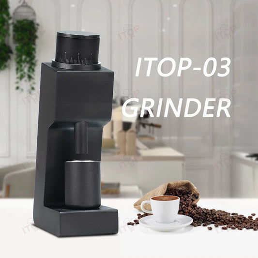 ITOP 03 Electric Coffee Grinder | Six-Core 38mm Burr | Household Coffee Bean Miller for Espresso & Filter | VS3 Grinder