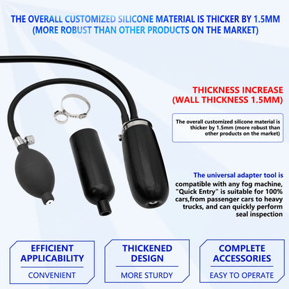 Universal Easy Intake Adapter | Quick Seal Entrance for Smoke Leak Detector & Airbag Diagnostic Tool