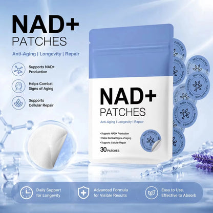 NAD+ Skin Care Patches – 30-Piece Set, Breathable Lightweight Daily Body Care Stickers