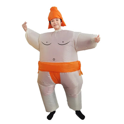 2023 Inflatable Sumo Wrestler Costume – Blow-Up Cosplay Suit for Kids & Adults Party Dress