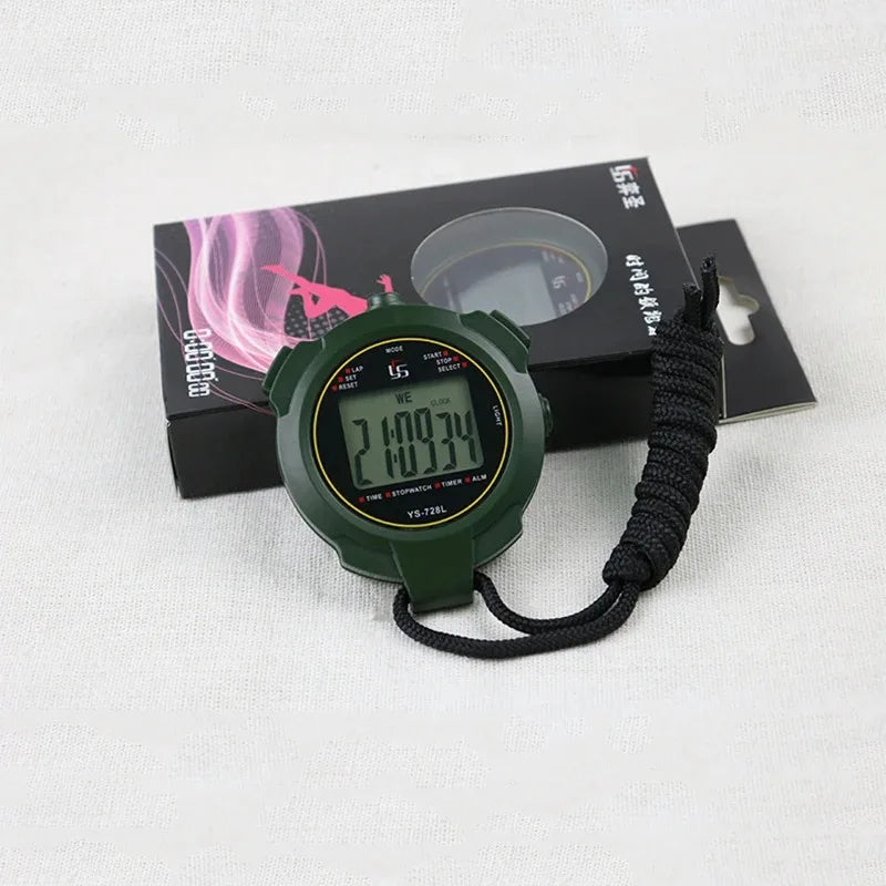 30h Chronometer Handheld Pocket Stopwatch – 0.01s Accuracy Digital Sport Timer with LCD for Professional Use