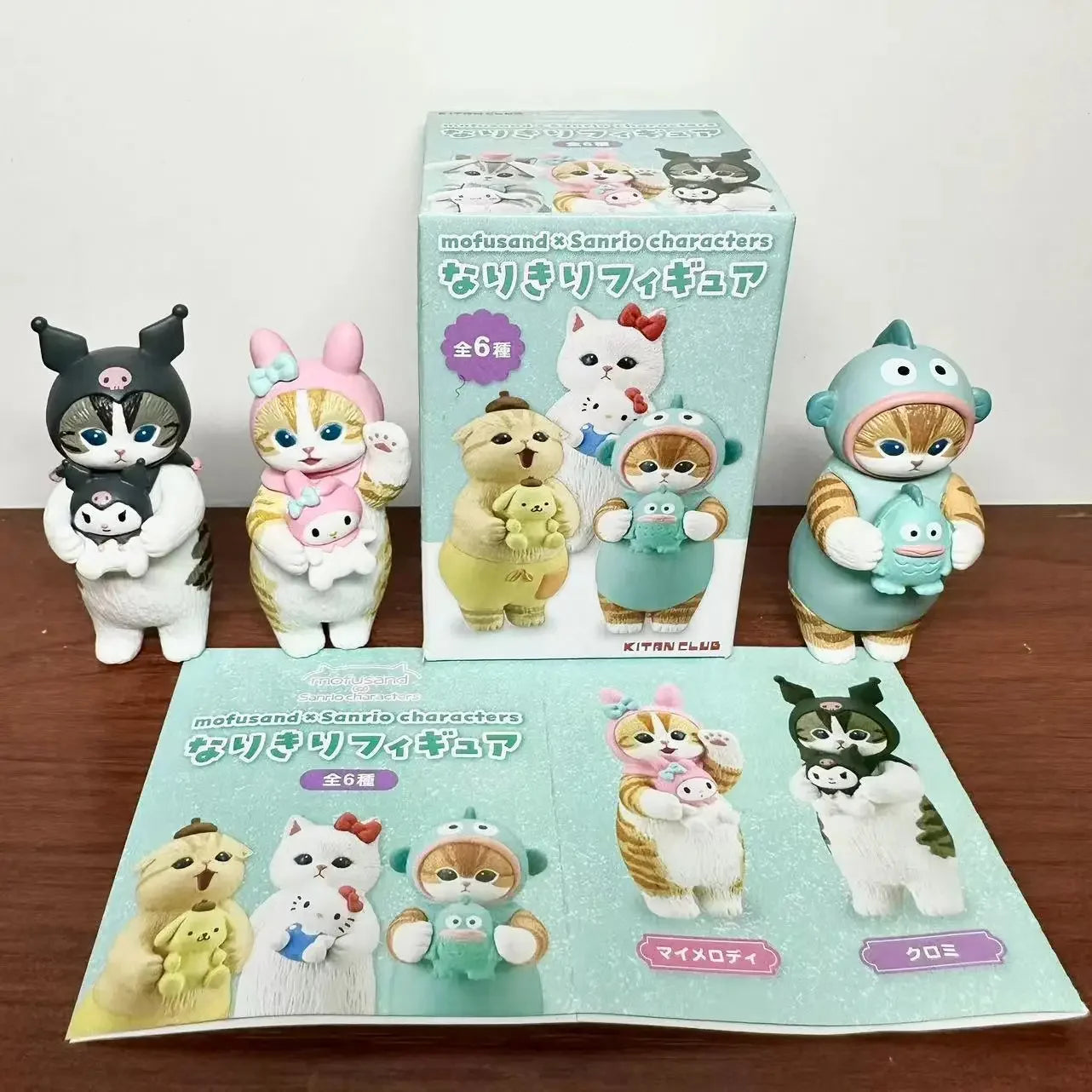 Kawaii Sanrio Style Blind Box Figures - Hello Kitty Kuromi Pompompurin Cat Anime Doll Collectible Toy Ornament Gift
