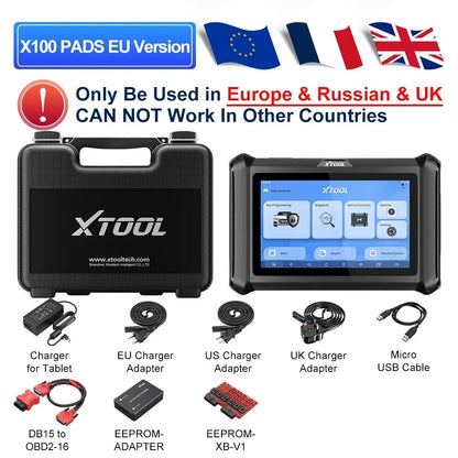 XTOOL X100 PADS Car Key Programmer & Generator – All-System PIN Code Reader, CANFD DOIP FCA V2.0 Automotive Diagnostic Scanner