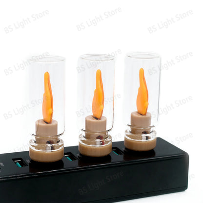 5V LED USB Edison Candle Light – Mini Decorative Night Lamp for Home & Holidays