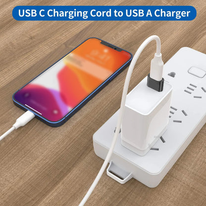 USB-C to USB Adapter – Type-C Male to Female Converter for Phones, PCs, and Laptops, 1/2/5pcs Pack