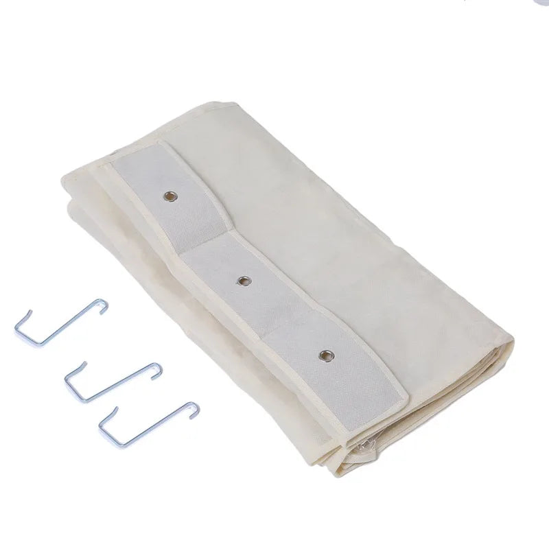 24-Pocket Shoe Organizer Rack – Hanging Space-Saving Storage for Over-the-Door or Behind-Closet Use